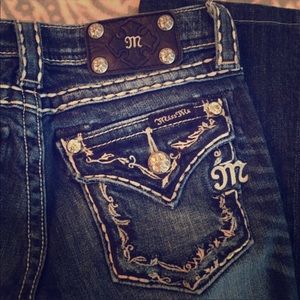 Girls Miss Me Bootcut Jeans